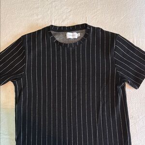 Black Striped Men's Shirt - Topman (Small)